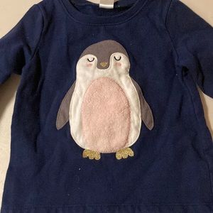 Girls penguin sweatshirt